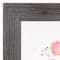 Home Where Heart Is Floral Western Gray Framed Print